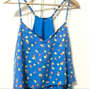 EUC. ADORABLE blue top